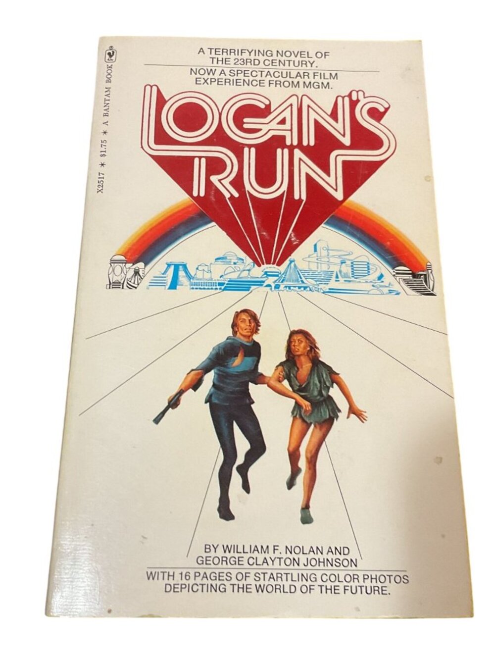 Vtg Logans Run Paperback Novel By William F. Nolan 1959 2nd Print Bantam Books